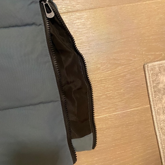 NOIZE quilted winter coat in light blue with faux fur hood trim, size XS - Picture 8 of 13